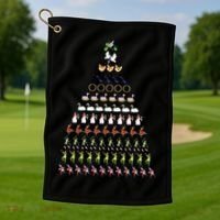 12 Days Of Christmas Essential Golf Towel thumb 1