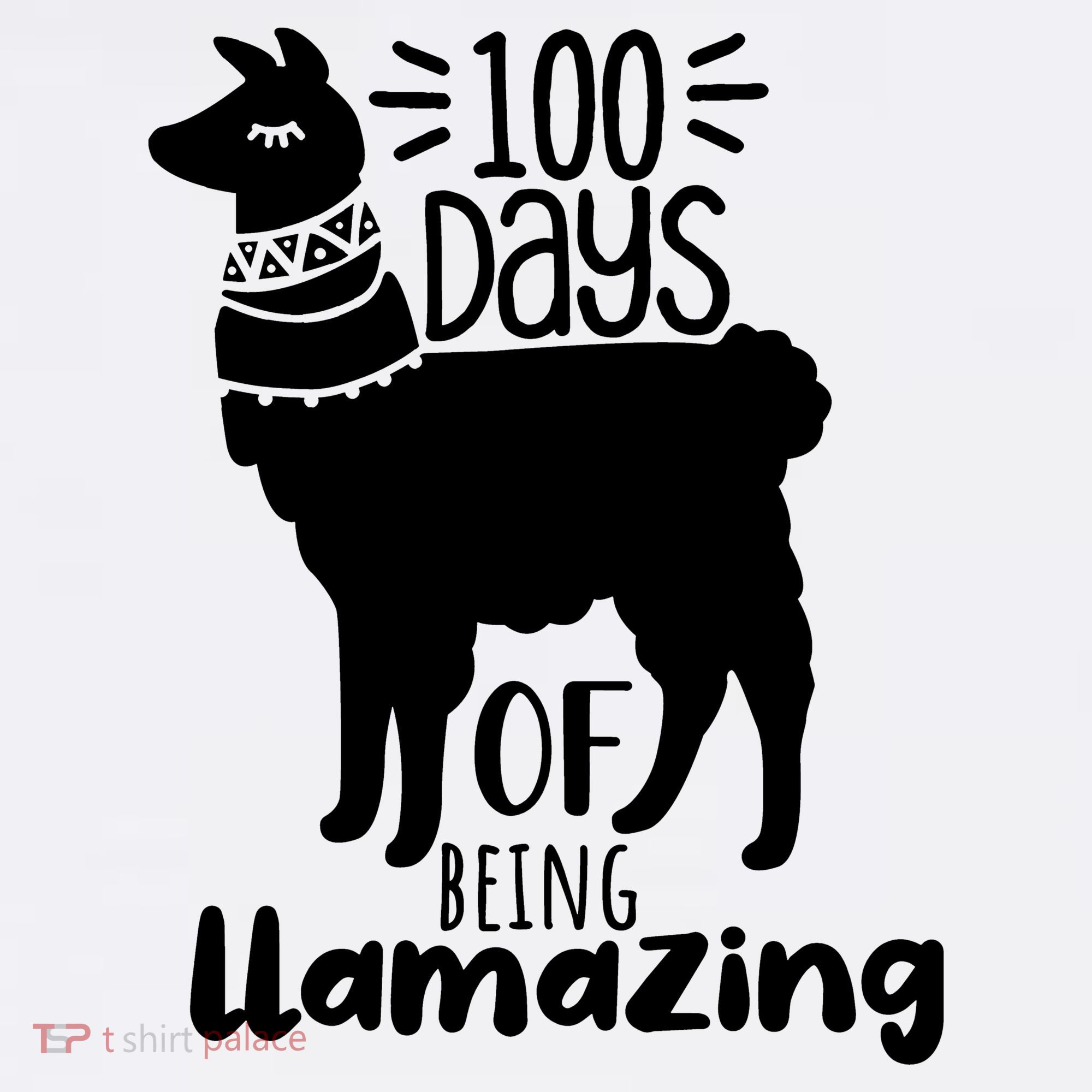 100 Days Of Being Llamazing 100 Days Of School Funny Llama Women's Tank Top