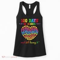 100 Days Of School Celebrate 100th Day Of School Women's Tank Top thumb 0