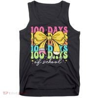 100 Days Of School Coquette Bow 100th Day Of School Tank Top thumb 0