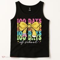 100 Days Of School Coquette Bow 100th Day Of School Tank Top thumb 2