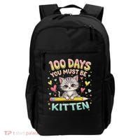 100 Days Of School You Must Be Kitten Approved Backpack thumb 0