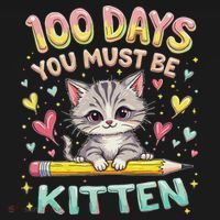 100 Days Of School You Must Be Kitten Approved Coaster thumb 2