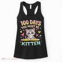 100 Days Of School You Must Be Kitten Approved Women's Tank Top thumb 0