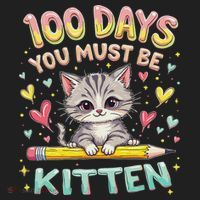 100 Days Of School You Must Be Kitten Approved Golf Towel thumb 3
