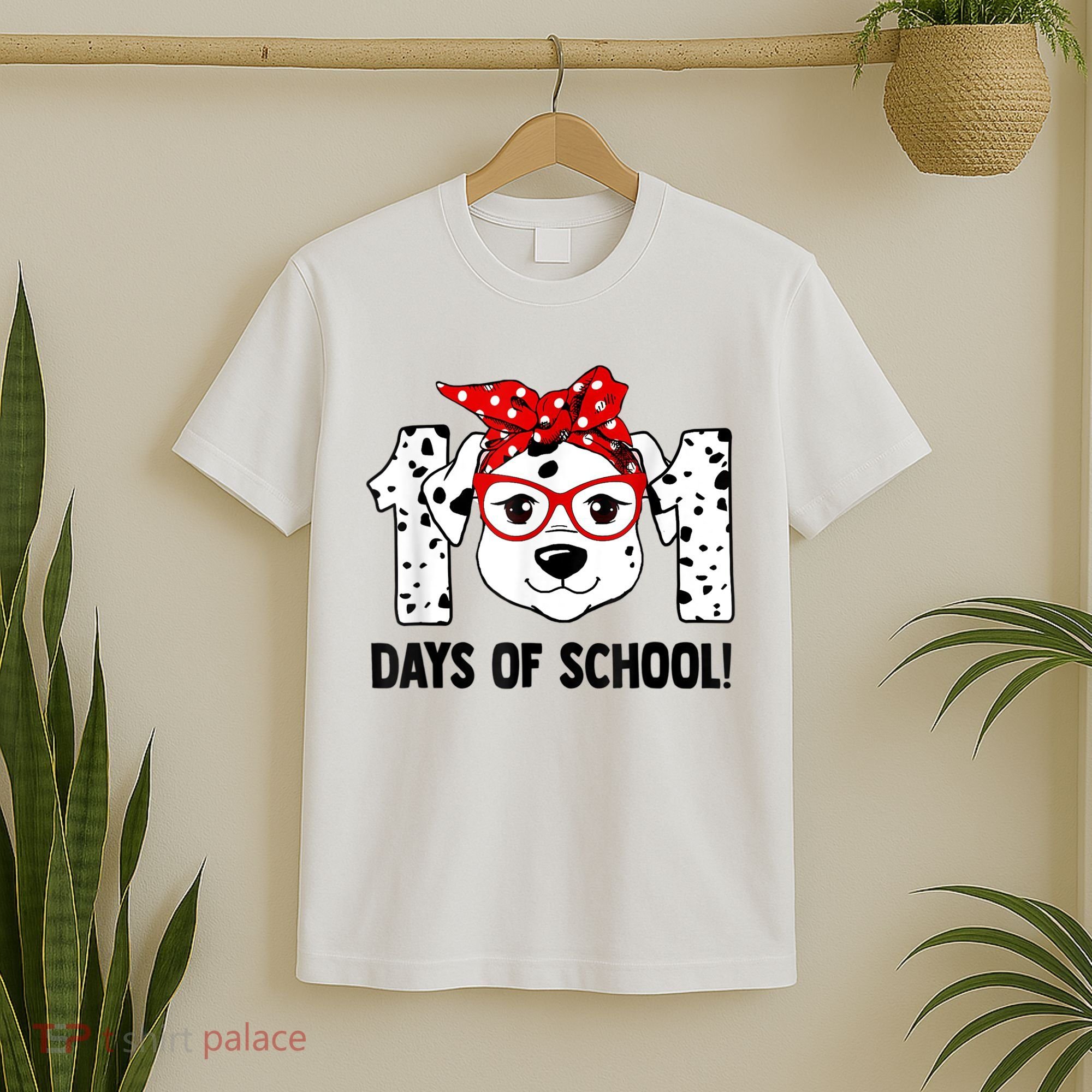 101 Days Of School Dalmatian Dog Teachers Kids Gift T-Shirt