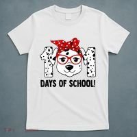101 Days Of School Dalmatian Dog Teachers Kids Gift T-Shirt thumb 5
