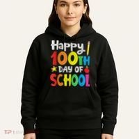 100th Day Of School A Gift For Teachers Kids Child Happy 100 Days Hoodie thumb 5