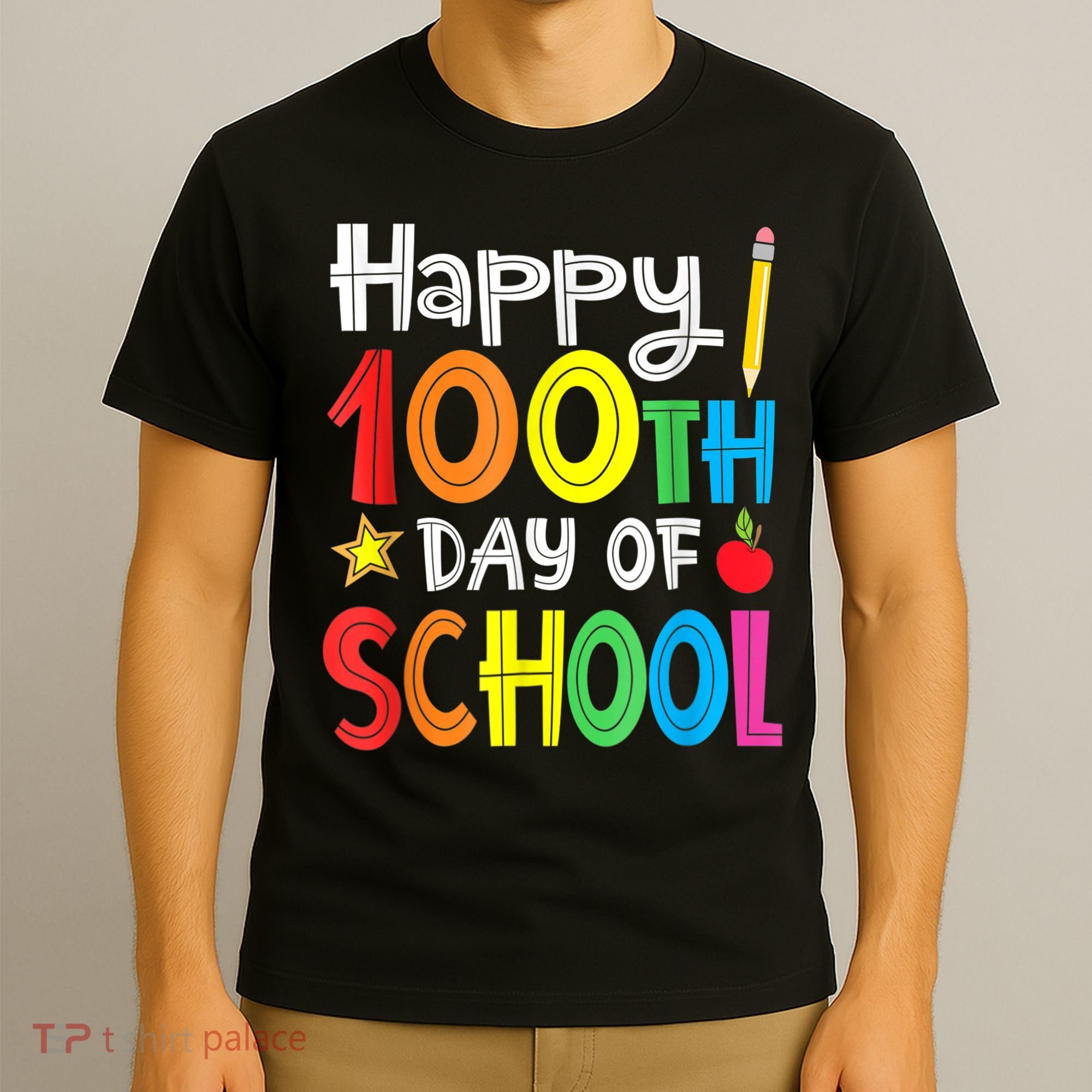 100th Day Of School A Gift For Teachers Kids Child Happy 100 Days T-Shirt