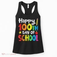 100th Day Of School A Gift For Teachers Kids Child Happy 100 Days Women's Tank Top thumb 0