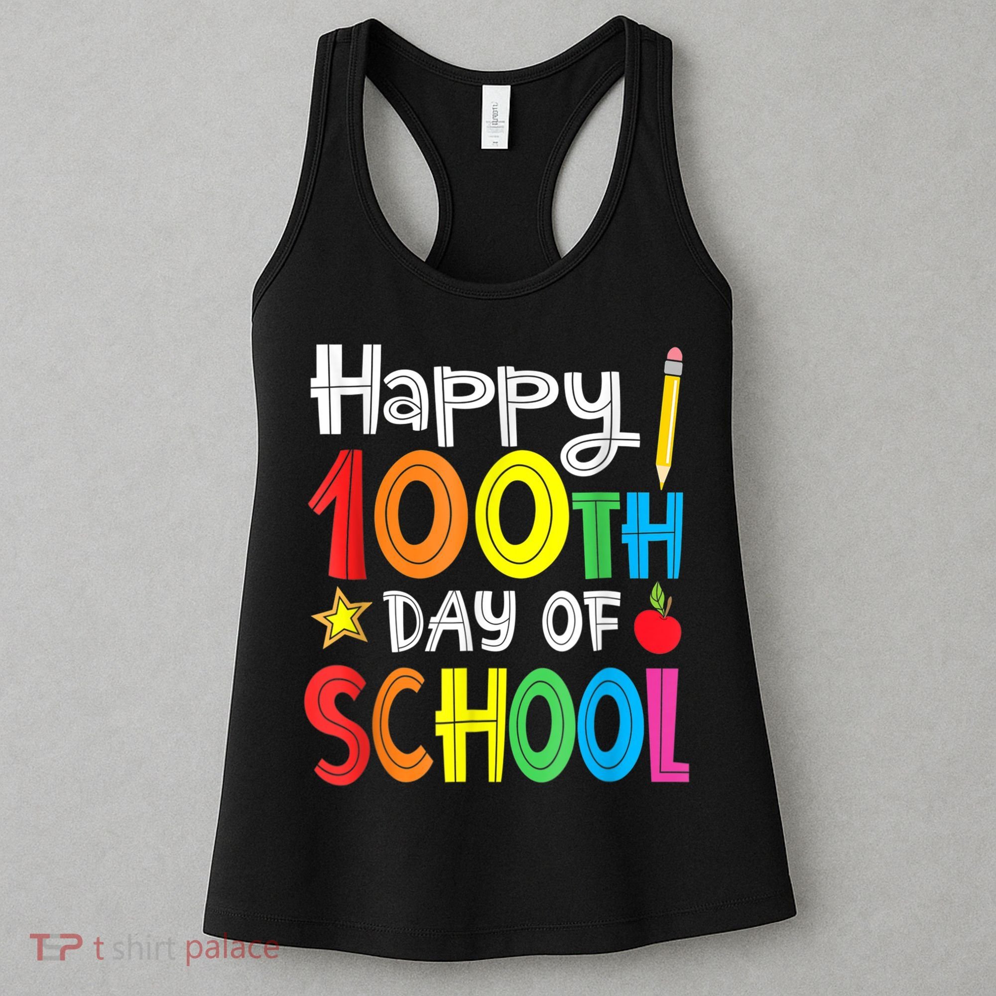100th Day Of School A Gift For Teachers Kids Child Happy 100 Days Women's Tank Top