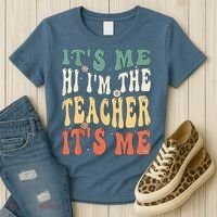 100th Day Of School I’m The Teacher It’s Me Funny Teacher Women's T-Shirt thumb 3