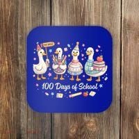100 Days Of School Ducks Ducks Goose Teacher Student Coaster thumb 0