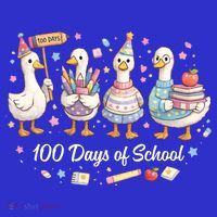 100 Days Of School Ducks Ducks Goose Teacher Student Toddler Hoodie thumb 2