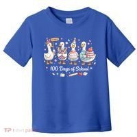 100 Days Of School Ducks Ducks Goose Teacher Student Toddler T-Shirt thumb 0