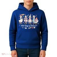 100 Days Of School Ducks Ducks Goose Teacher Student Kids Hoodie thumb 4