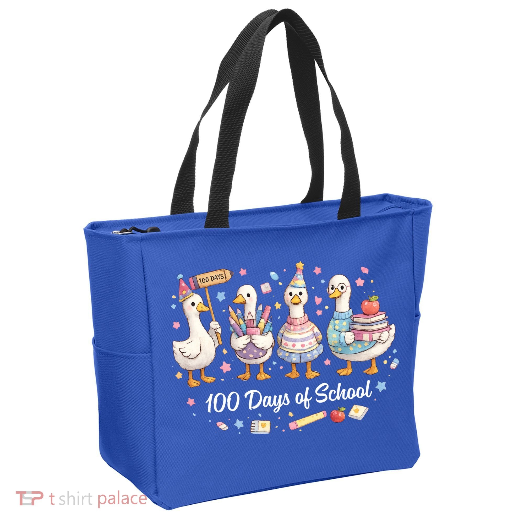 100 Days Of School Ducks Ducks Goose Teacher Student Tote Bag