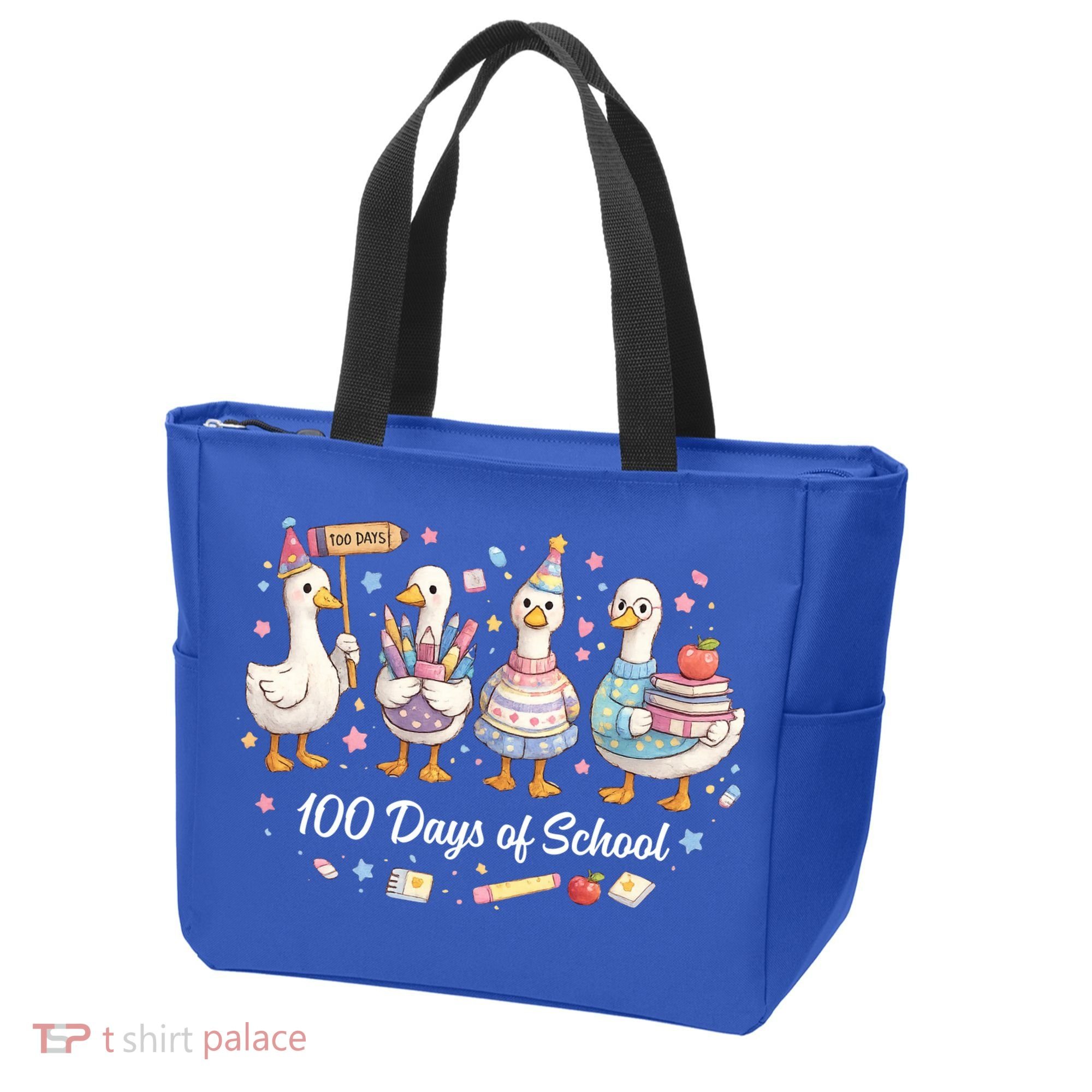 100 Days Of School Ducks Ducks Goose Teacher Student Tote Bag