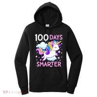100th Day of School Unicorn 100 Days Smarter Kindergarten Women's Hoodie thumb 0