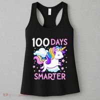 100th Day of School Unicorn 100 Days Smarter Kindergarten Women's Tank Top thumb 3