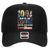 100 Days Of Coffee 12th Grade And Chaos Funny Schoo Teacher Hat thumb 0