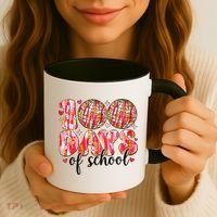 100 Days Of School Retro Disco Ball 100th Day Of School Coffee Mug thumb 3