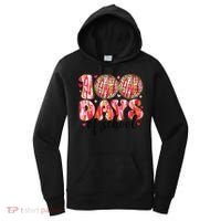 100 Days Of School Retro Disco Ball 100th Day Of School Women's Hoodie thumb 0