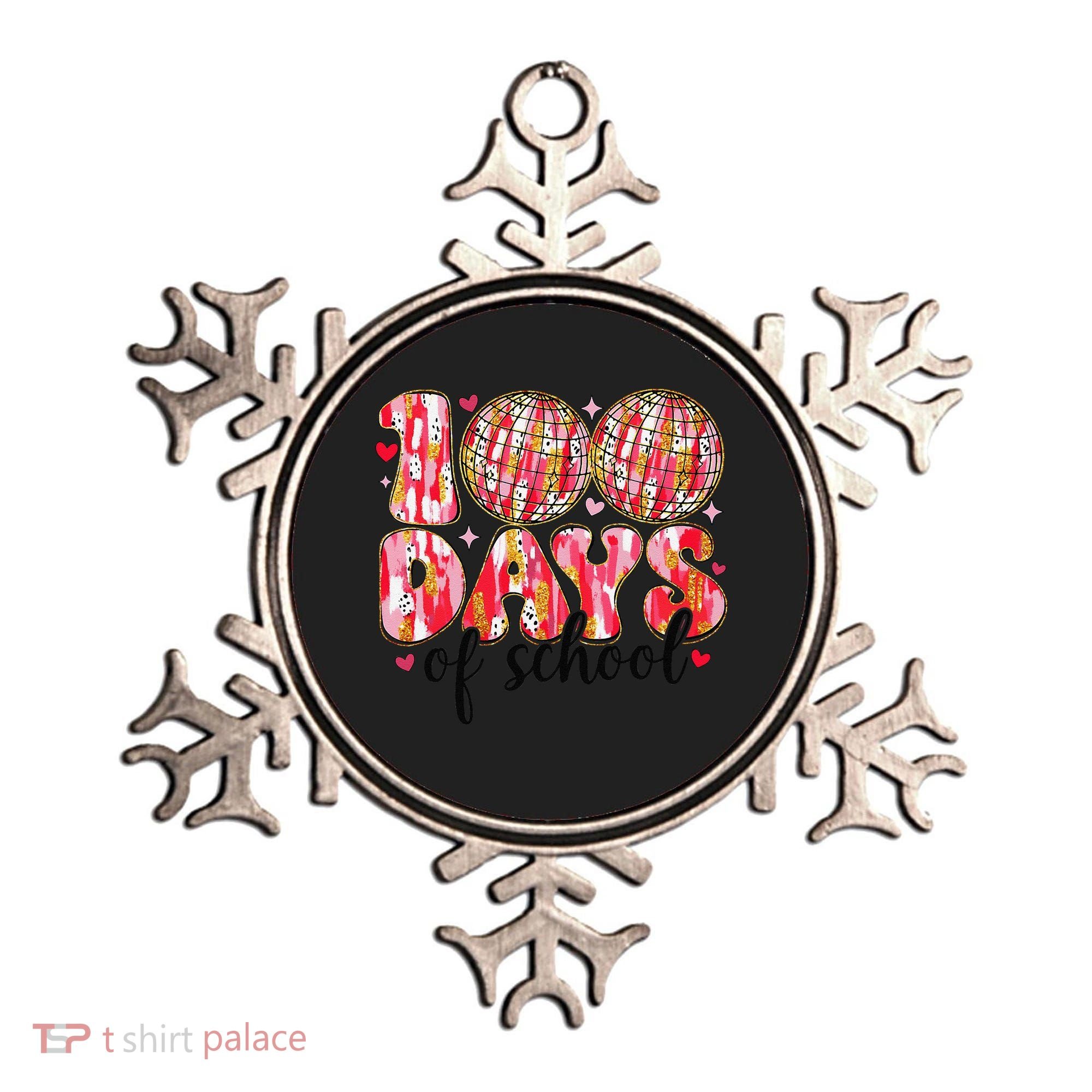 100 Days Of School Retro Disco Ball 100th Day Of School Ornament