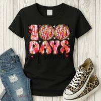 100 Days Of School Retro Disco Ball 100th Day Of School Women's T-Shirt thumb 3