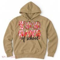 100 Days Of School Retro Disco Ball 100th Day Of School Hoodie thumb 0