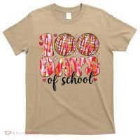 100 Days Of School Retro Disco Ball 100th Day Of School T-Shirt thumb 0