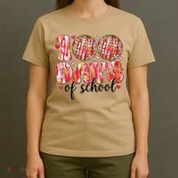 100 Days Of School Retro Disco Ball 100th Day Of School T-Shirt thumb 4