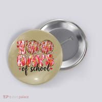 100 Days Of School Retro Disco Ball 100th Day Of School Button thumb 0