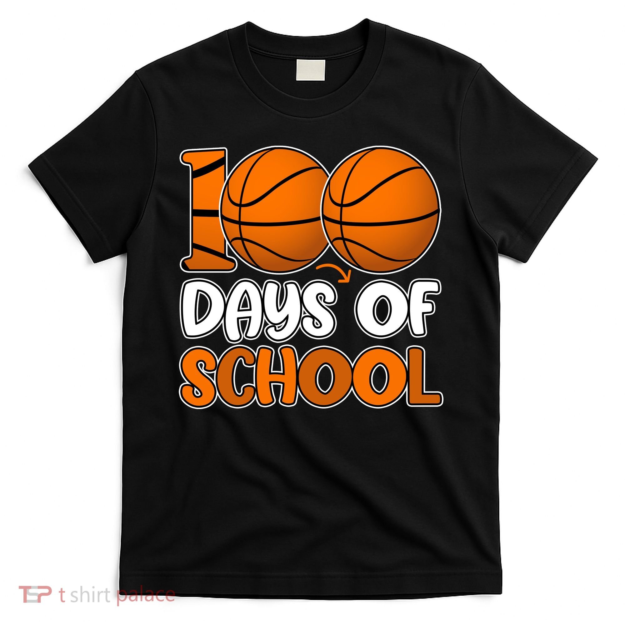 100 Days Of School Basketball Fan Cute T-Shirt