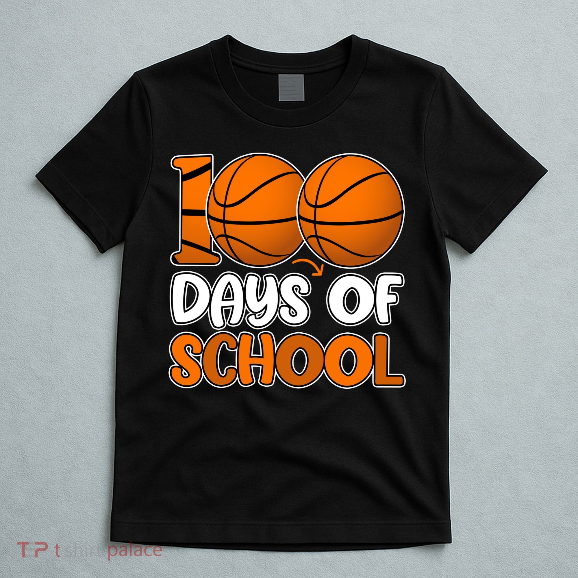 100 Days Of School Basketball Fan Cute T-Shirt