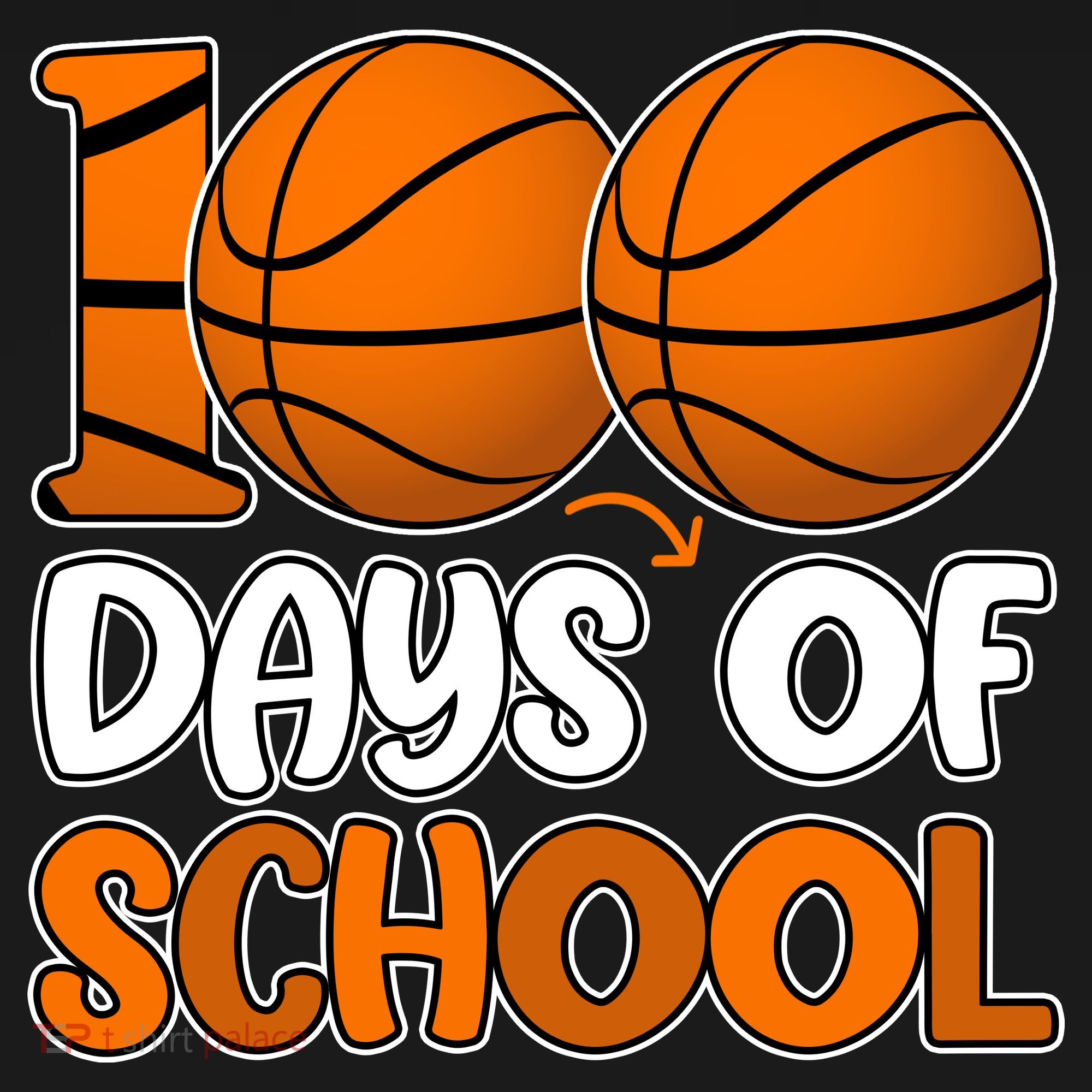100 Days Of School Basketball Fan Cute Women's Hoodie