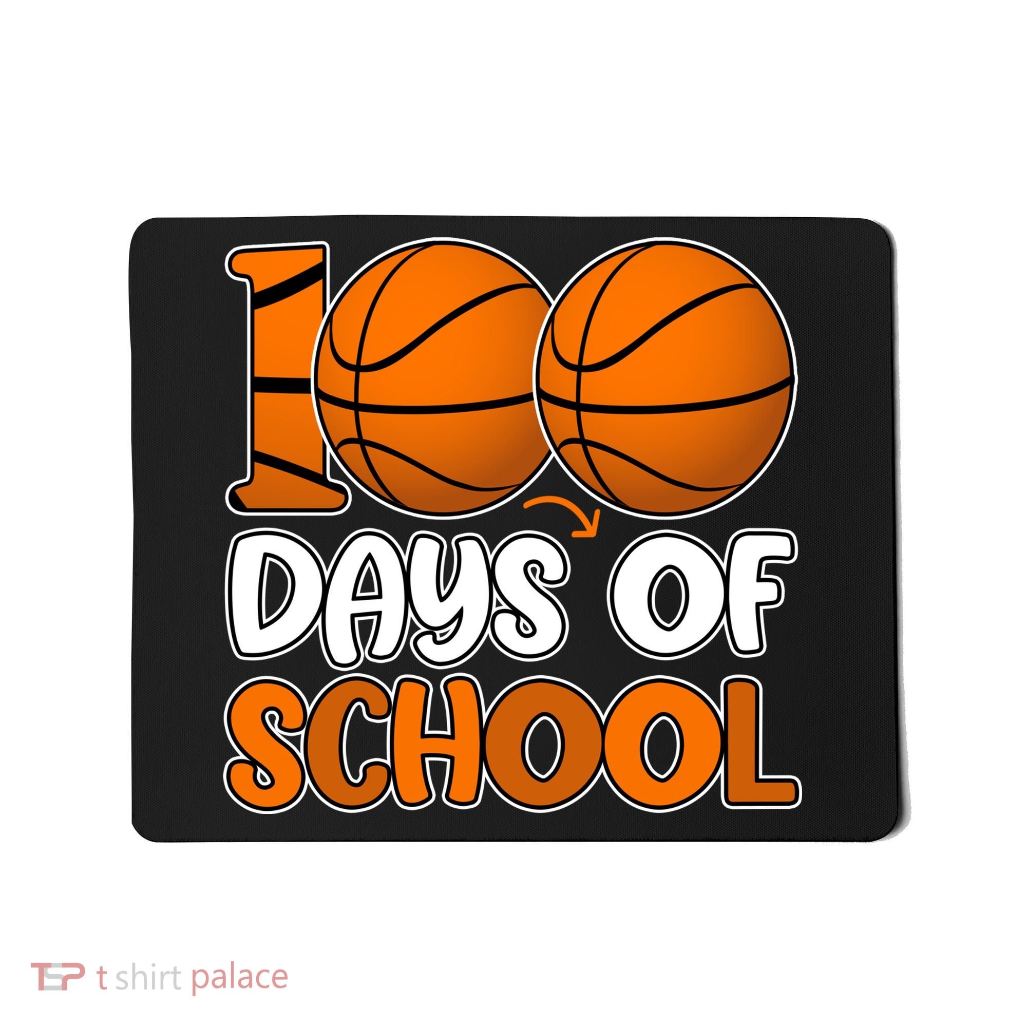 100 Days Of School Basketball Fan Cute Mousepad
