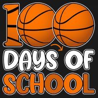 100 Days Of School Basketball Fan Cute Ornament thumb 1