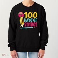 100 Days Of School Cute Education Women's Sweatshirt thumb 0