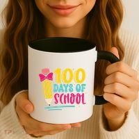 100 Days Of School Cute Education Coffee Mug thumb 3