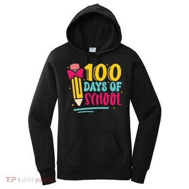 100 Days Of School Cute Education Women's Hoodie