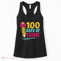 100 Days Of School Cute Education Women's Tank Top thumb 0