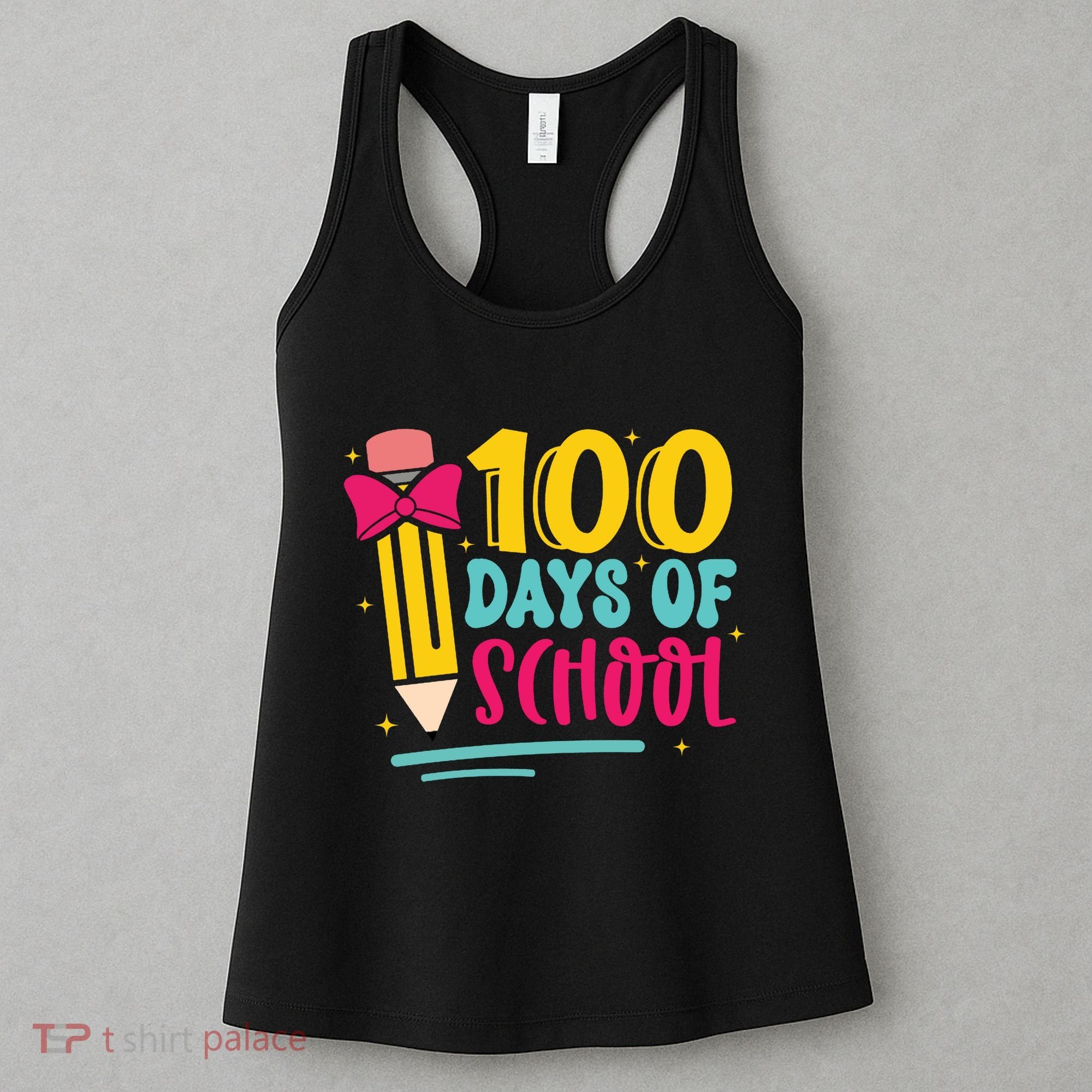 100 Days Of School Cute Education Women's Tank Top