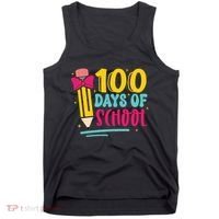 100 Days Of School Cute Education Tank Top thumb 0