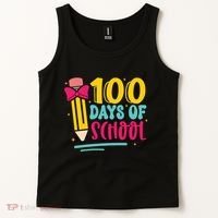 100 Days Of School Cute Education Tank Top thumb 2