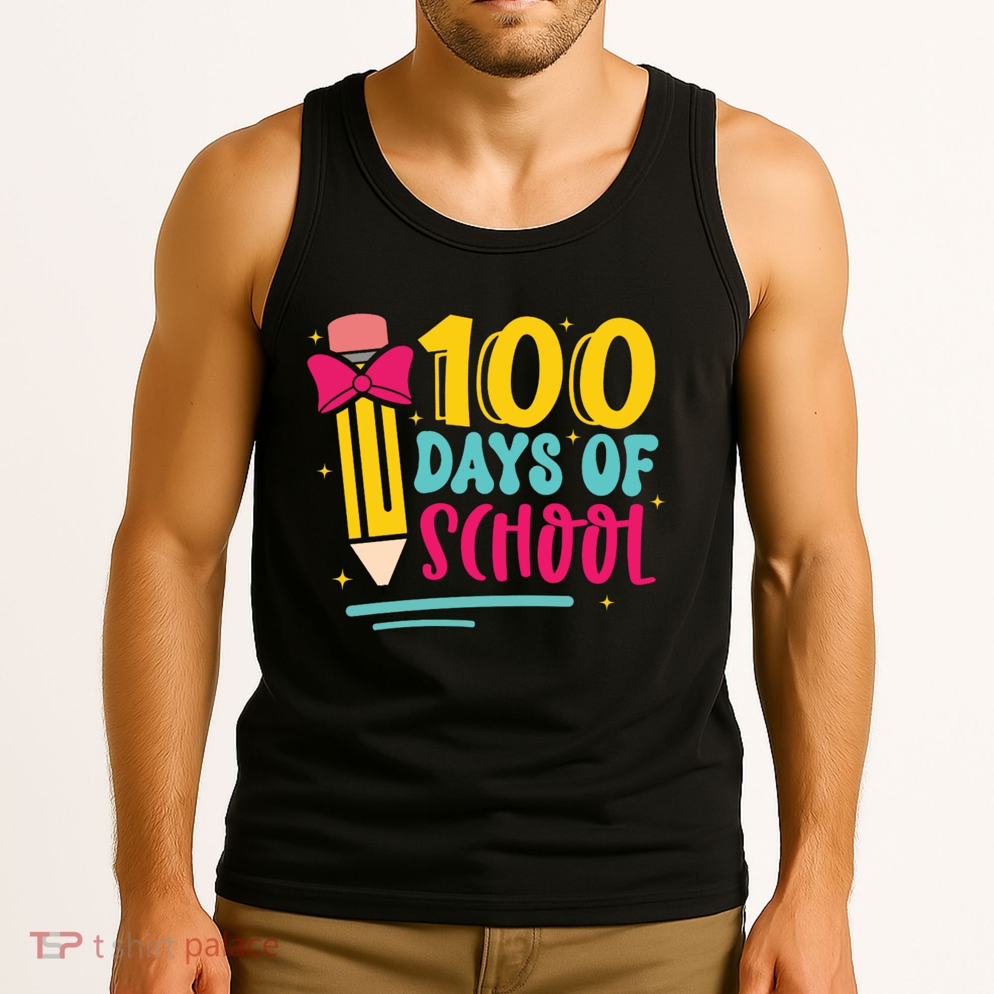 100 Days Of School Cute Education Tank Top