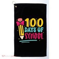 100 Days Of School Cute Education Golf Towel thumb 0
