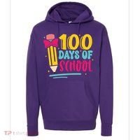 100 Days Of School Cute Education Hoodie thumb 0