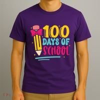100 Days Of School Cute Education T-Shirt thumb 3