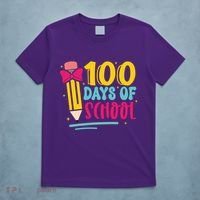 100 Days Of School Cute Education T-Shirt thumb 5